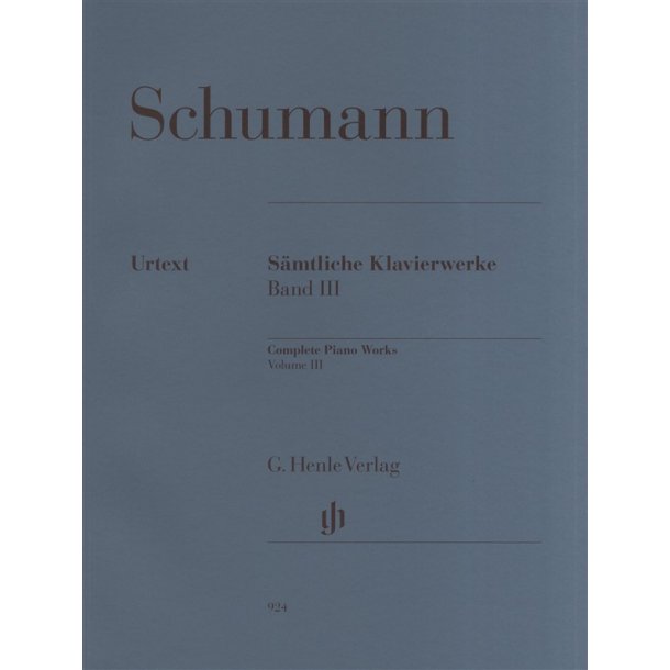 Robert Schumann: Complete Piano Works Volume 3 - Henle Urtext