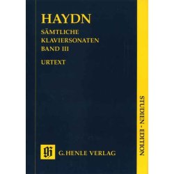 Joseph Haydn: Complete Piano Sonatas Volume 3 (Urtext Study Score)