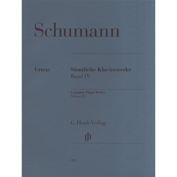 Robert Schumann: Complete Piano Works Volume 4 - Henle Urtext
