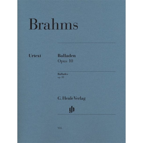 Johannes Brahms: Ballades Op.10 - Urtext