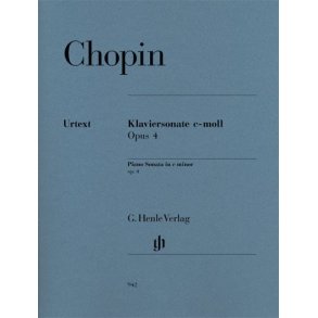 Frdric Chopin: Piano Sonata In C Minor Op.4 - Urtext