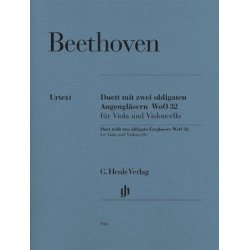 Ludwig Van Beethoven: Duet With Two Obligato Eyeglasses For Viola And Violoncello WoO 32 - Urtext Edition