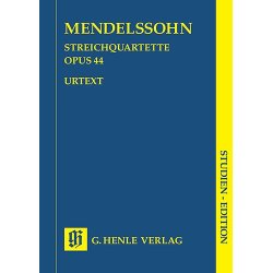 Felix Mendelssohn: String Quartets Op.44 Nos.1-3 (Henle Urtext Edition) - Study Score