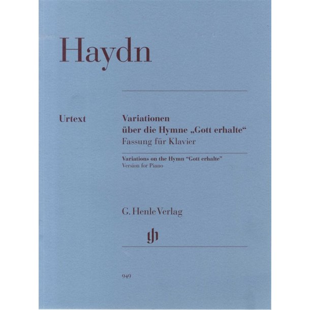 Joseph Haydn: Variations On The Hymn "Gott Erhalte" Version For Piano