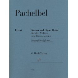 Johann Pachelbel: Canon And Gigue In D (Henle Urtext)