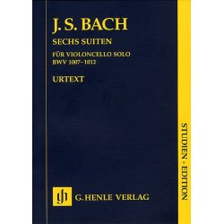 J.S.Bach: Six Suites For Cello (Study Score)