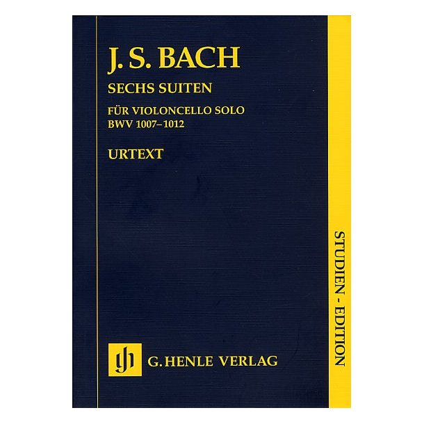 J.S.Bach: Six Suites For Cello (Study Score)