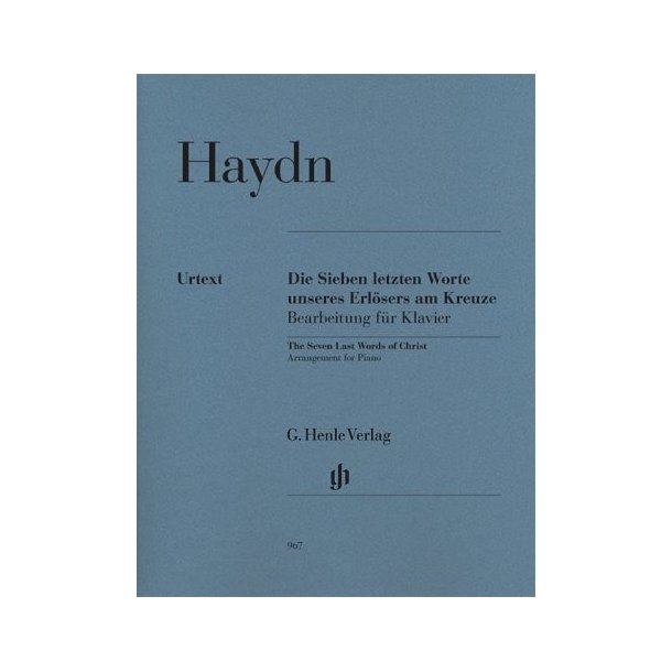 Joseph Haydn: The Seven Last Words Of Christ - Arrangement For Piano