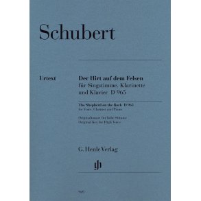 Franz Schubert: The Shepherd on the Rock (Henle Urtext Edition)