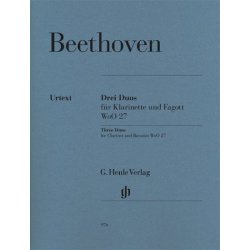 Ludwig Van Beethoven: Three Duos for Clarinet and Bassoon WoO.27