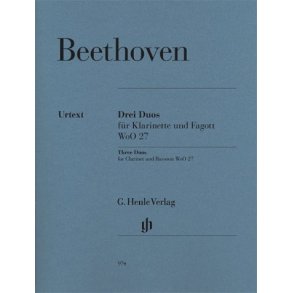 Ludwig Van Beethoven: Three Duos for Clarinet and Bassoon WoO.27