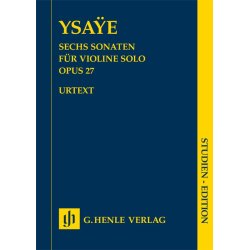 Eugne Ysae: Six Sonatas Op.27 (Urtext Study Score)