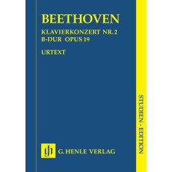 Beethoven: Piano Concert No.2 In B Flat Op.19 (Henle Urtext Edition) - Study Score