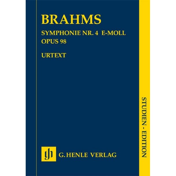 Johannes Brahms: Symphony No.4 In E Minor Op.98 (Study Score)