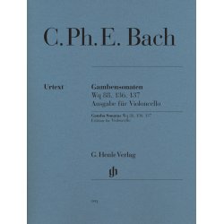 Carl Philipp Emanuel Bach: Gamba Sonatas - Edition For Cello