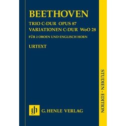 Ludwig Van Beethoven: Trio In C Op.87/Variations In C WoO 28 - Wind Study Score
