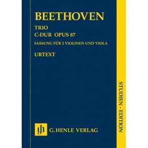 Ludwig Van Beethoven: Trio In C Op.87 - Study Score (Strings)