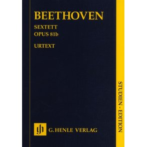 Ludwig Van Beethoven: Sextet In E Flat Op.81b - Urtext Study Score