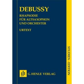 Claude Debussy: Rhapsody For Alto Saxophone And Orchestra (Study Score)