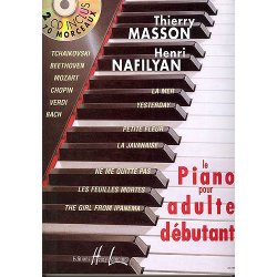 Thierry Masson : Piano Pour Adulte Dbutant Avec 2 Cd