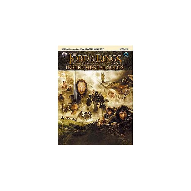 Lord Of The Rings: Instrumental Solos: Viola/Piano Accompaniment (Book And CD)