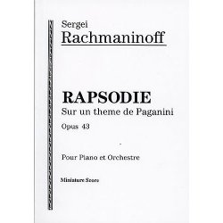 Sergei Rachmaninov: Rhapsodie Sur Un Theme De Paganini Opus 43