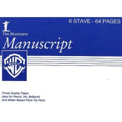 The Musicians Manuscripts: 6 Stave - 64 pages