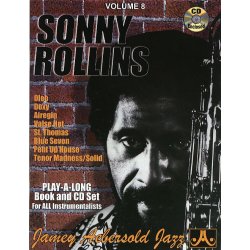 Jamey Aebersold Jazz Play-A-Long Volume 8: Sonny Rollins (Book/CD)