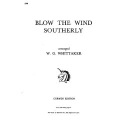 Whittaker, W Blow The Wind Southerly Voice And Piano