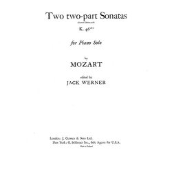 Mozart Two 2part Sonatas K.46d-e Pf