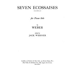 Weber Seven Ecossaises Piano