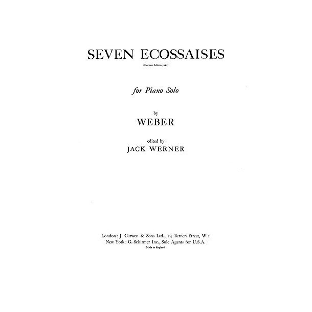 Weber Seven Ecossaises Piano