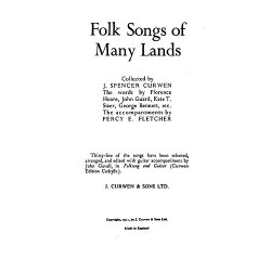 Folk Songs Of Many Lands Two Part