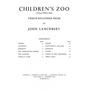 Lanchbery Childrens Zoo Piano