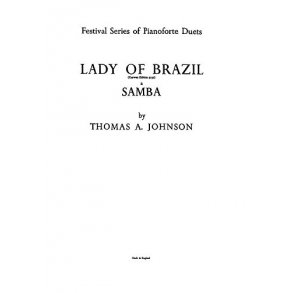 Johnson, T Lady Of Brazil-a Samba Piano Duet