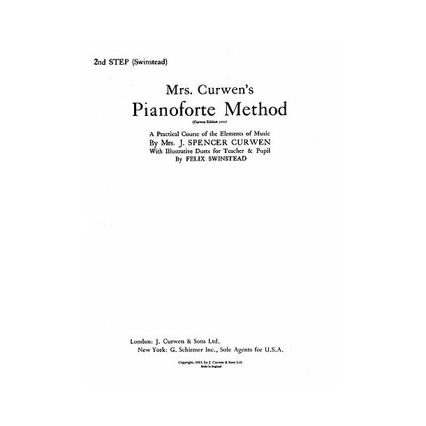 Mrs Curwen's Pianoforte Method 2nd Step (Swinstead)