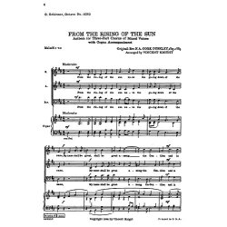 F.A. Gore Ouseley: From The Rising Of The Sun (SAB)