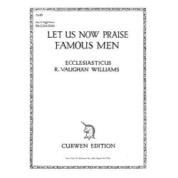 Vaughan Williams, R Let Us Now Praise Famous Men In C Voice/Piano