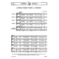 Macy, J Little Tommy Went A-fishing Ttbb/Piano