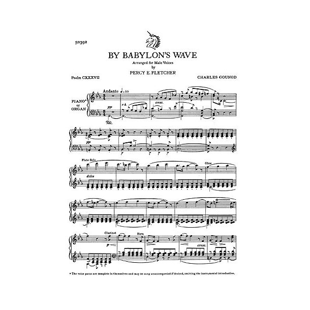Charles Gounod: By Babylon's Wave (TTBB)