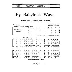 Charles Gounod: By Babylon's Wave (TTBB Tonic Sol-Fa)