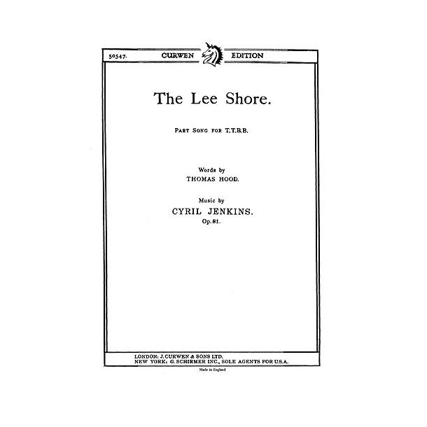 Jenkins, C The Lee Shore Ttbb/Piano