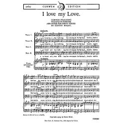Holst, G I Love My Love Ttbb/Piano