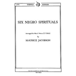 Jacobson, M Six Negro Spirituals Ttbb