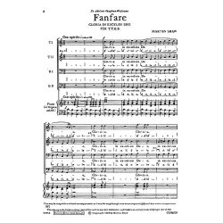 Shaw, M Fanfare Ttbb/Piano