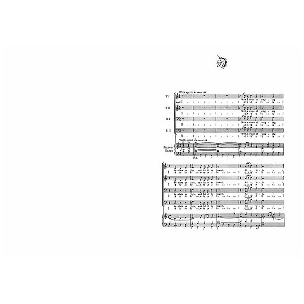 Martin Shaw: With A Voice Of Singing (TTBB/Piano)