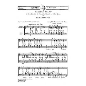 Genee, R Italian Salad Baritone Solo/Satb