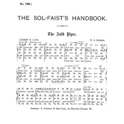 Roddie The Auld Piper Satb Tonic