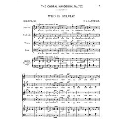 Macfarren Who Is Sylvia? Satb