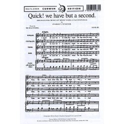 Quick! We Have But A Second